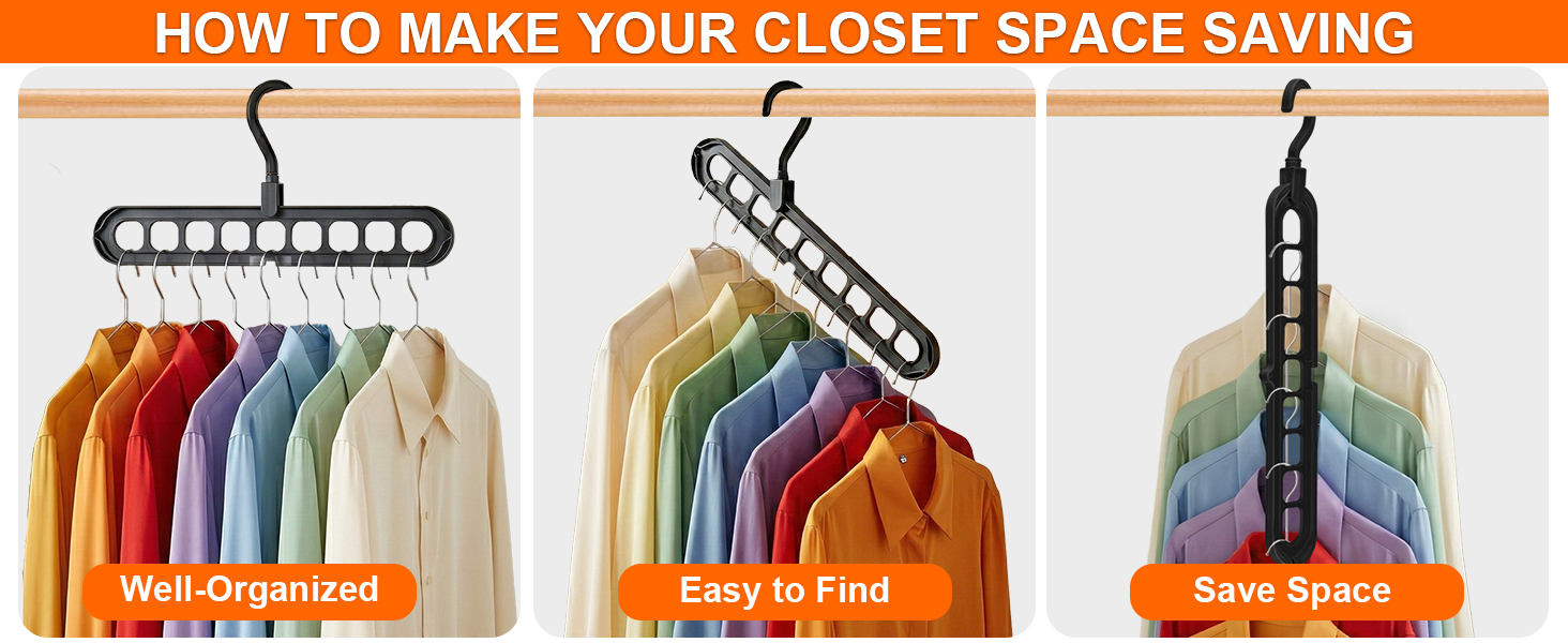 closet organizers and storage space saving hangers for closet