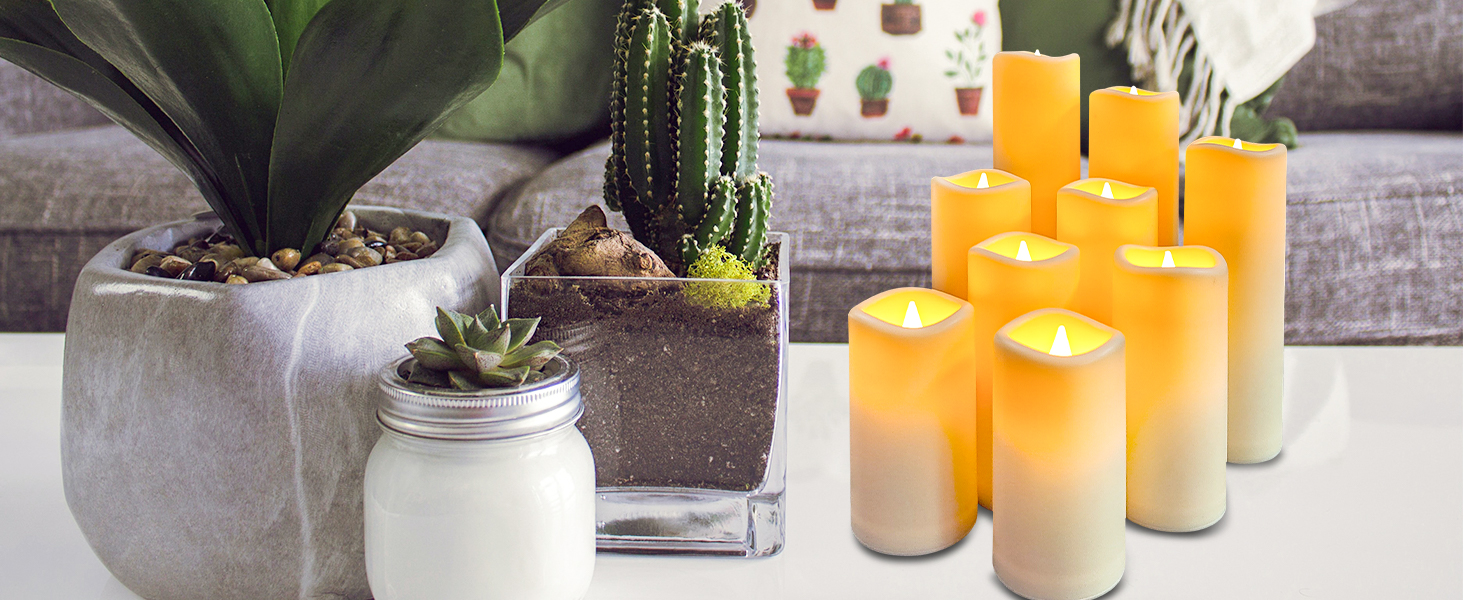 plastic candles battery operated