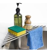 Tomorotec Triangle Roll-Up Dish Drying Rack for Sink Corner Small Foldable Stainless Steel Over T...