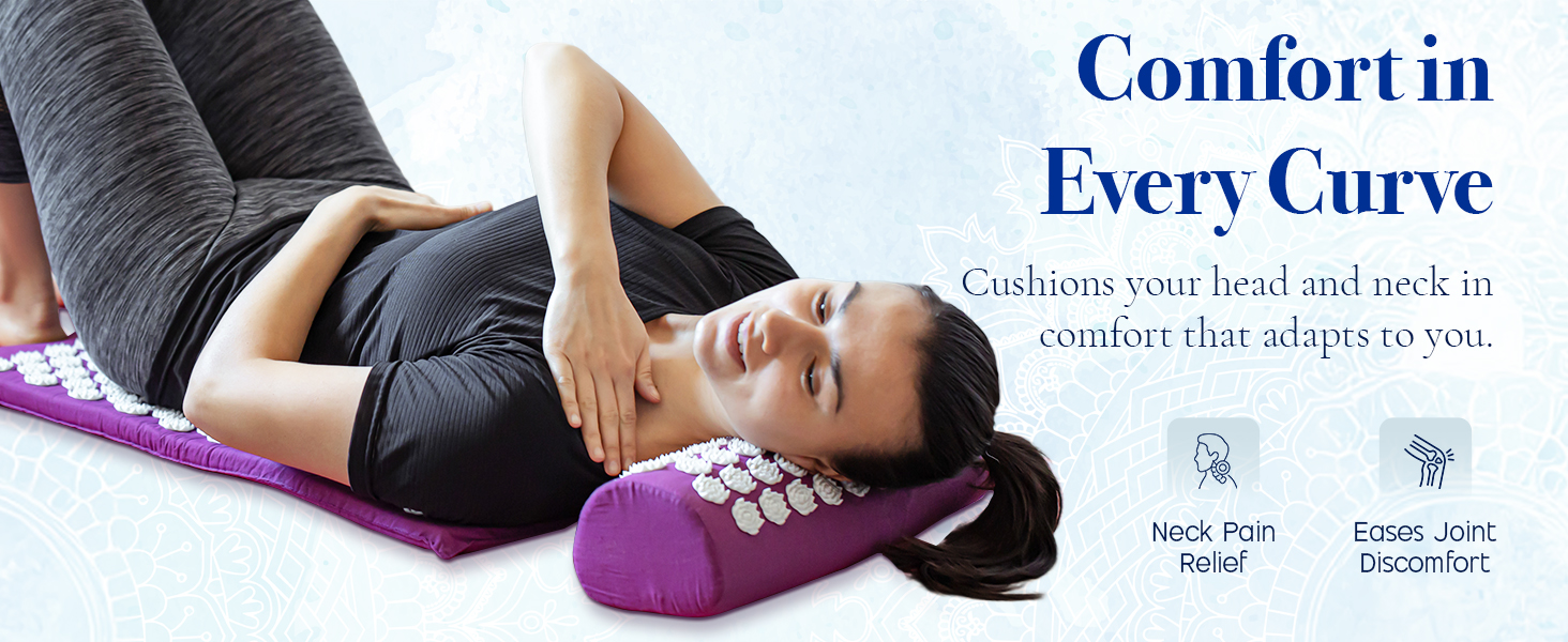 Like a true bed of nails acupressure mat, it promotes deep relaxation and natural stress relief