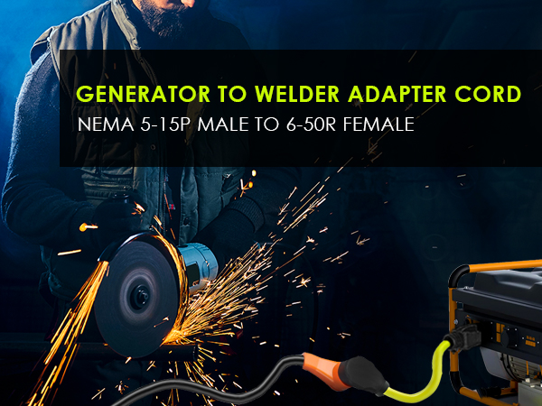 5-15p to 6-50r Welder Adapter Cord