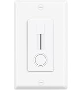 60W LED Driver &amp; Dimmer Switch 2-in-1 | 120V AC to 12V DC, Single Pole, Neutral Wire Required | S...
