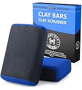 2 in 1 Car Clay Bar Scrubber Auto Detailing, Car Wash Sponge, Premium Grade Magic Clay Mitt Towel...