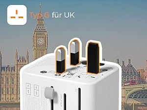 Type G travel converter