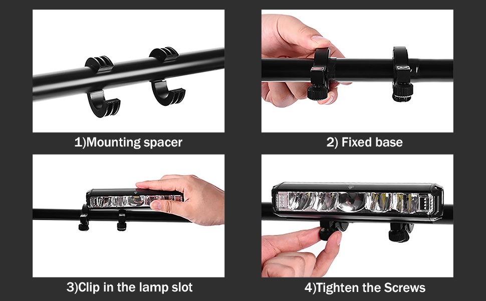 LED Bike Light, USB Rechargeable Bicycle Headlight