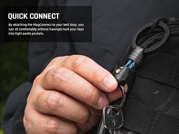 magnetic key holder quick release keychain keyring swivel key ring edc car keychain men keychains