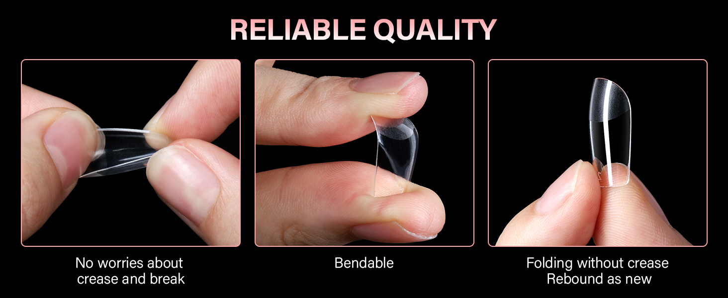 Gel nail tips