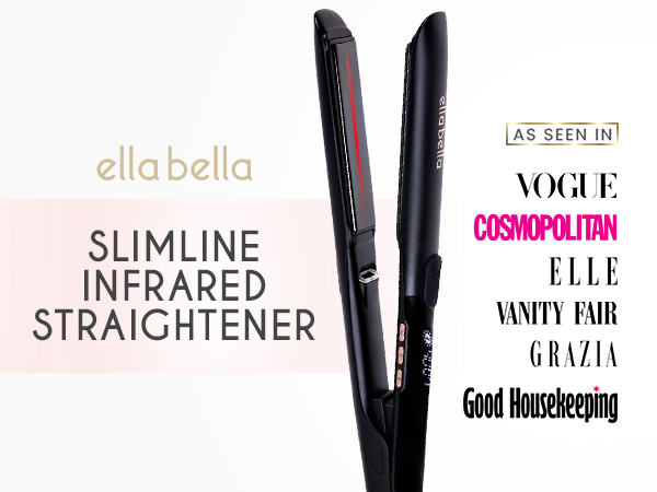 Titanium Flat Iron Hair Straightener Small Infrared Black 1