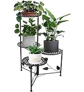 NAKUPE Plant Stand Indoor Outdoor, 3/4 Tier 30" Tall Metal Flower Pot Holder Shelves, Tiered Plan...