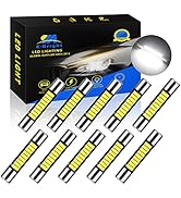 EverBright White 29MM Festoon Led for Car Visor Mirror Lights, 6641 6612F 7065 Led Festoon Bulb 1...