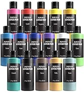 Pixiss Craft Acrylic Paint, Set of 16 Colors, 59 ml/2fl.oz Bottles, Matte Finish Paints, Vivid Pi...