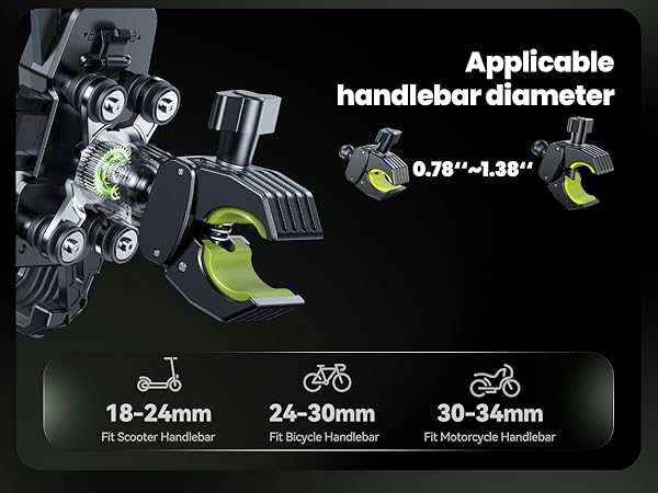 Phone holder for motorcycle