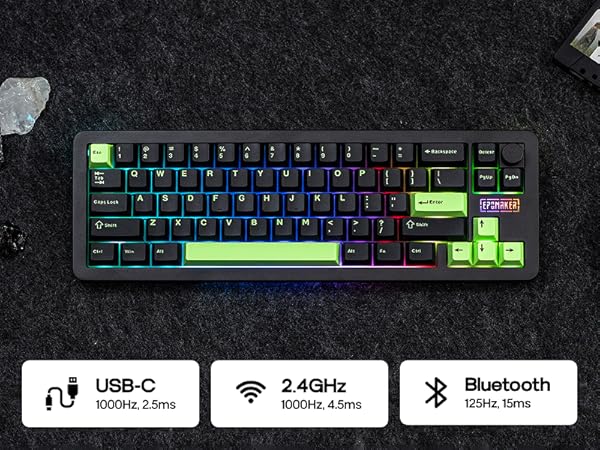 Galaxy68 Wireless Mechanical Keyboard in Aluminum with QMK/VIA Support