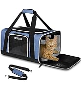 Petskd Pet Carrier 17x13x9.5 Southwest Airline Approved, Pet Travel Carrier Bag for Small Cats an...