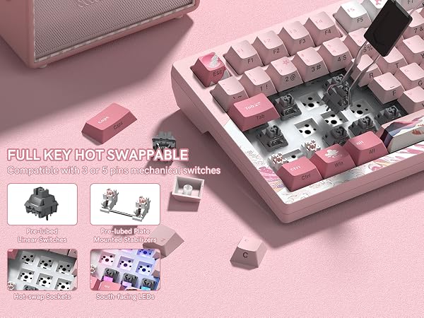 FULL KEY HOT SWAPPABLE