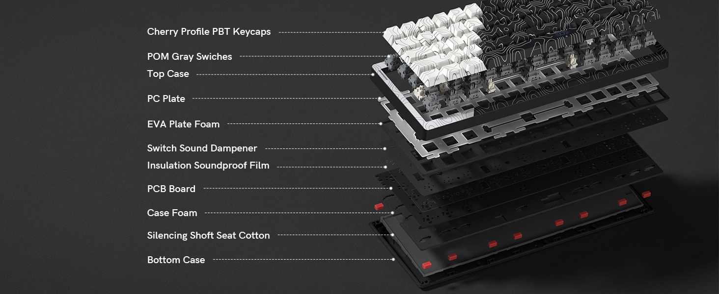 65% keyboard gaming custom keyboard gravastar keyboard creamy keyboard wireless keyboard