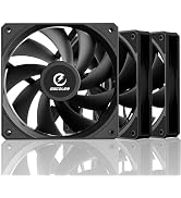 GSCOLER FA120 120mm Case Fan 3 Pack, Quiet PC Cooling Fan with 4-Pin PWM Smart Speed Control, Dai...