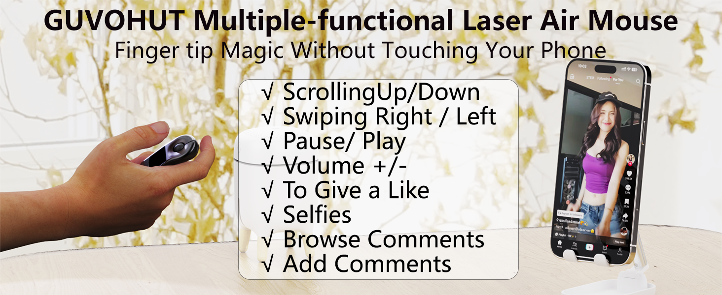 GUVOHUT Multiple-functional Laser Air Mouse