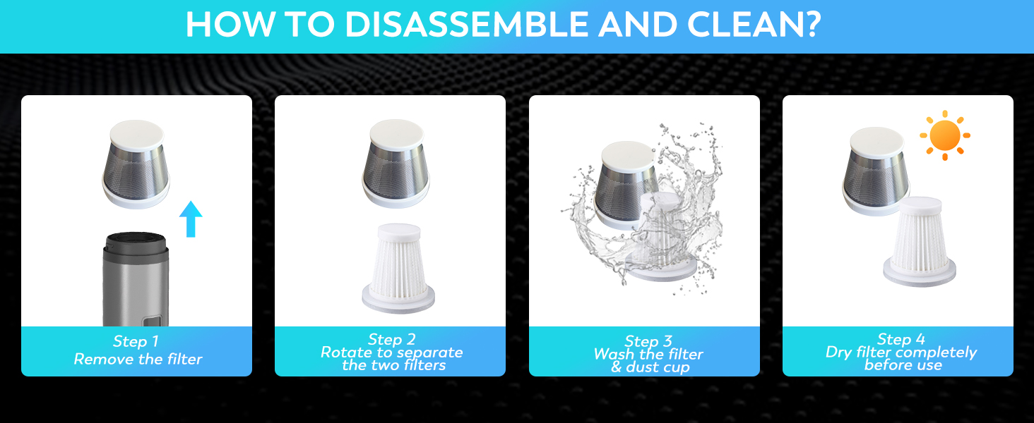 KedeeSparkle Cordless Car Vacuum Cleaner