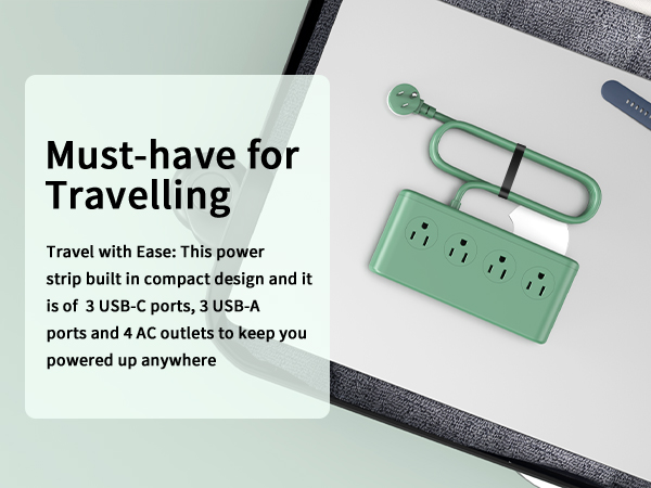 portable usb power strip, must have for travelling