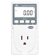 Poniie PN2000 Plug-in Kilowatt Electricity Usage Monitor Electrical Power Consumption Watt Meter ...