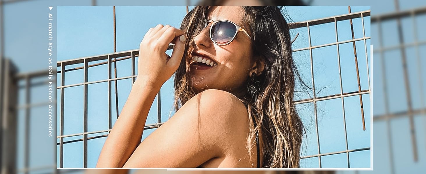 happy moments with cute sunglasses