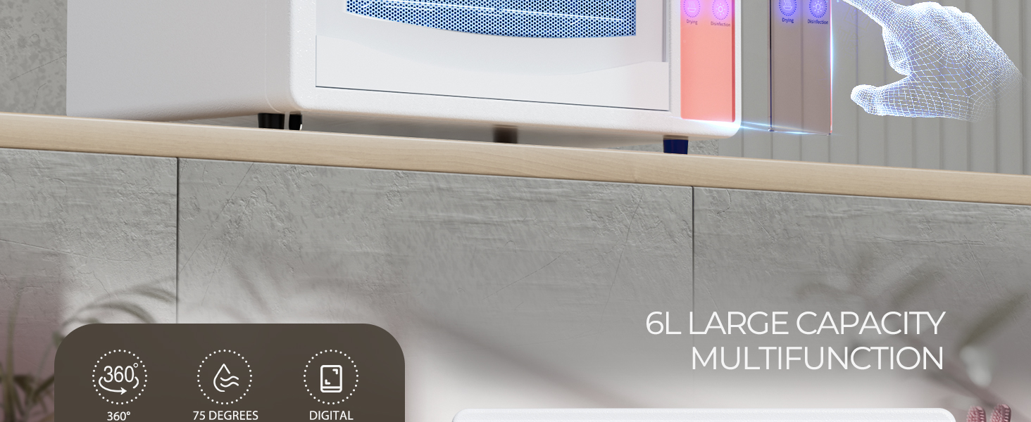 Dry Heat Cabinet UV Light Cleaner