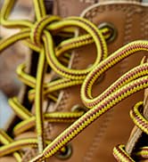 Stepace Round Shoelaces [2 Pairs] Heavy Duty Boot Shoe Laces for Hiking Work Boots