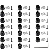 MakerHawk 20 Sets Anti-Vibration Rubber Landing Mat Feet, T Sliding Nut Block Square Nuts, M3 Scr...
