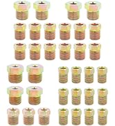 35PCS Brake Line Fittings Assortment,Brake Line Kit for 1/4 &amp; 3/16 Brake Line Inverted Flares,Uni...