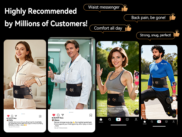 back belt support for men