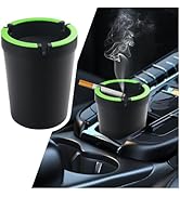 Car Ashtray with Lid Smokeless &amp; Portable,Detachable Car Ashtrays for Cup Holder Smell Proof,Mult...