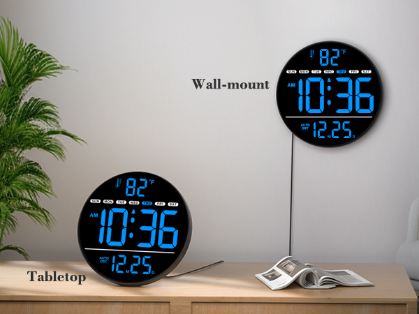 digital wall clock