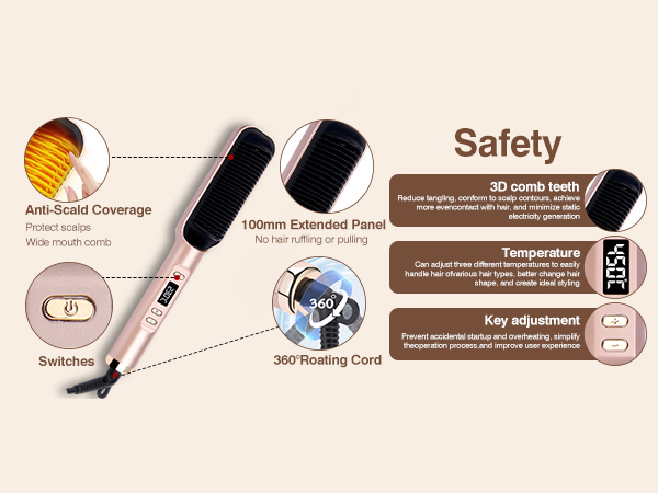 Hair Straightener Brush