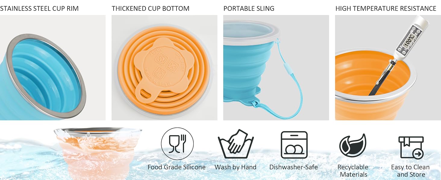 Silicone Collapsible Travel Cup