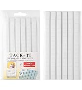 102 Pcs Adhesive Sticky Tack, Removable Mounting Putty - Reusable Wall Safe Tack for Wall Hanging...