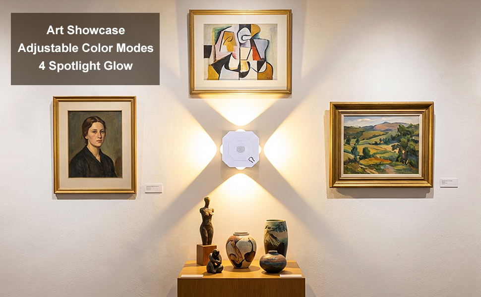 Art Showcase Adjustable Color Modes 4 Spotlight Glow
