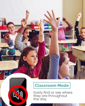 Seculife Kids Tracker Child Tracking Device For Safety Parental Control Classroom Mode