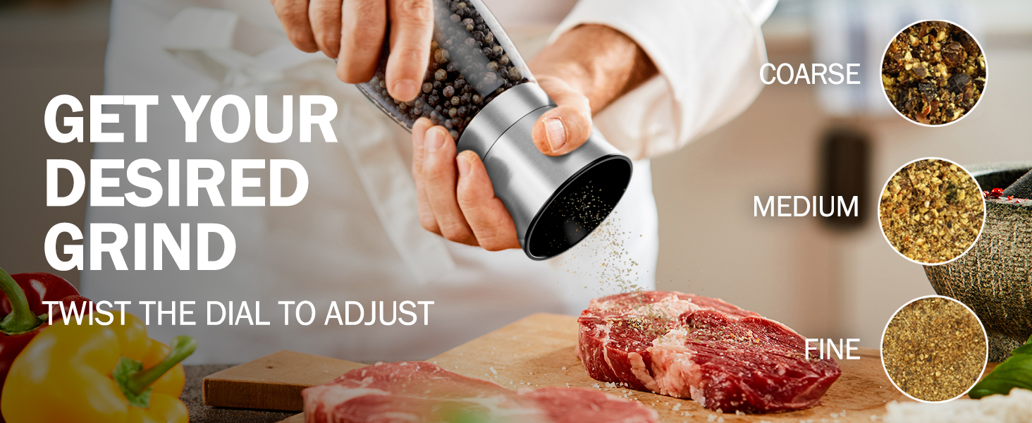 salt and pepper grinder set