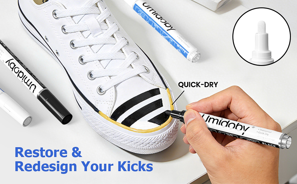 White fabric marker