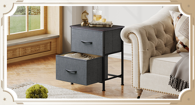 night stand set 2 drawers