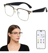 SIHUADON Bluetooth Glasses for Women &amp; Men, AI Smart Glasses with Translation Open-Ear Speaker Bl...