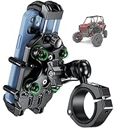 BRCOVAN UTV Phone Mount with Vibration Dampener & High-Speed Secure Lock, Anti-Theft UTV Phone Ho...