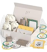 Ultimate Baby Keepsake Box for Boys &amp; Girls - Beautiful Memory Box for New Parents - w/Hand and F...