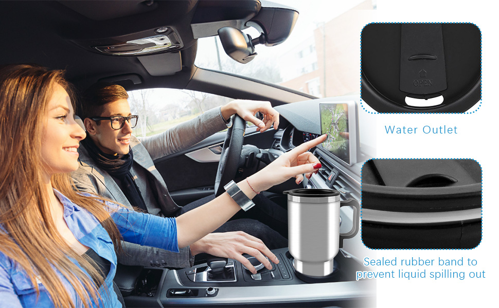 Car Heating Cup Stainless Steel