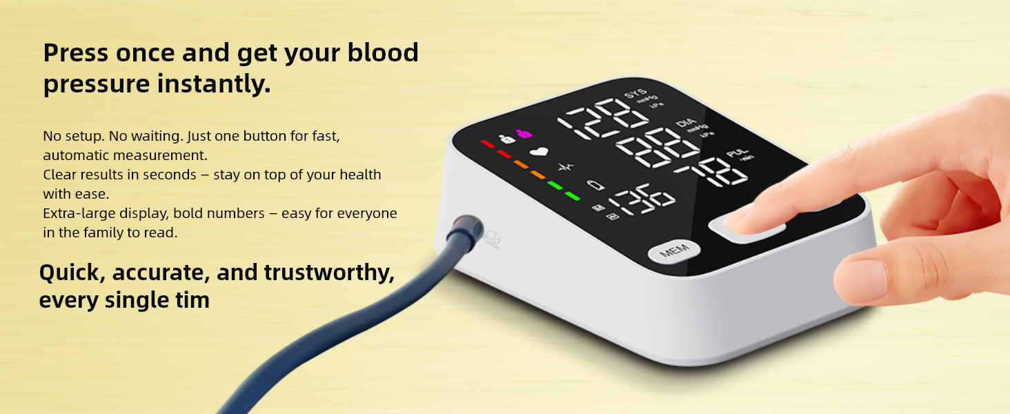 upper arm blood pressure monitor