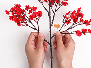 red flowers