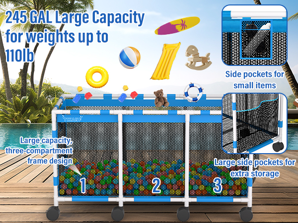 Pool Storage Bin