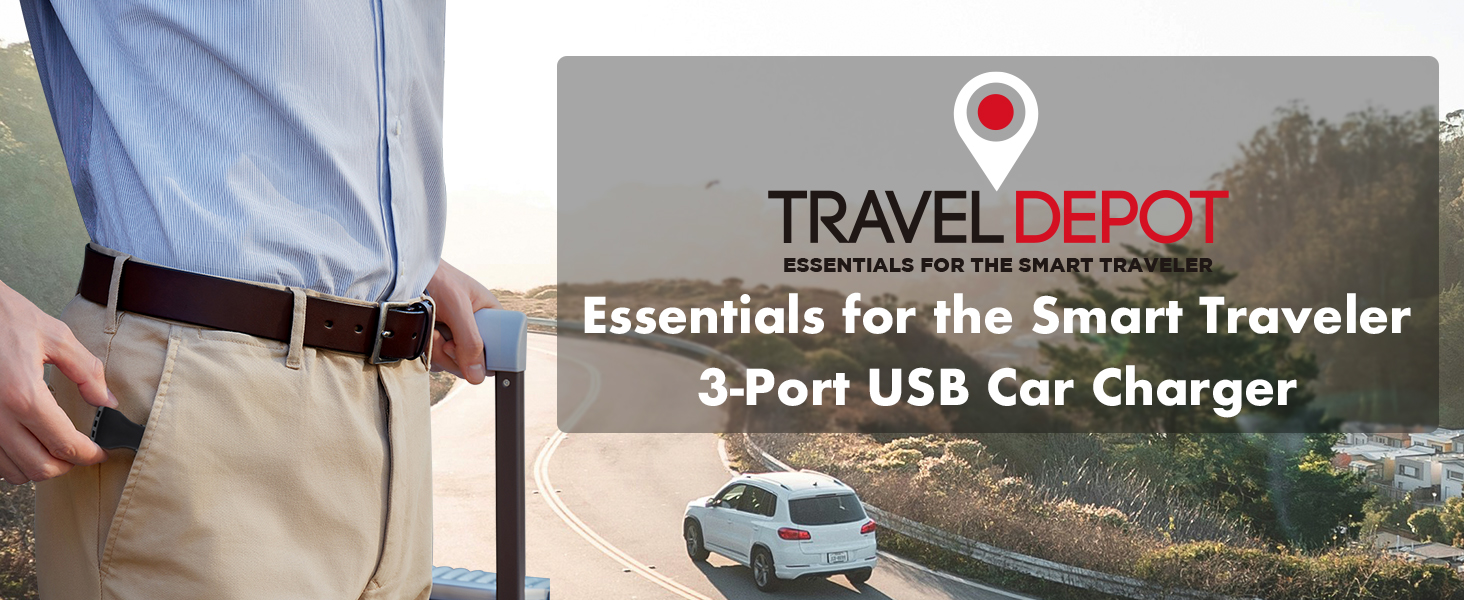 Essential for the Smart Traveler 3-Port USB Car Charger