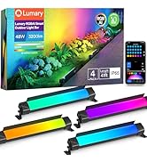 Lumary Smart Outdoor Led Light Bar, RGBWW Color Changing Wall Washer Lights, IP65 Backyard Ambien...